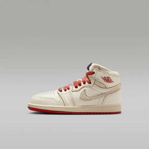 Nike Jordan 1 Retro High OG Little дитячі Кросівки колір білий