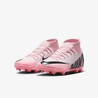 Nike Jr. Mercurial Superfly 9 Club Big дитячі MG High-Top футбольні бутси Pink