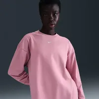 Nike Sportswear Essential женская оверсайз Long-Sleeve футболка Pink