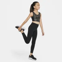 Nike Dri-FIT One Big детские (Girls') Crop Tank цвет черный