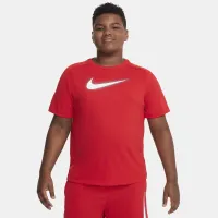 Nike Dri-FIT Icon Big дитячі (для хлопчиків) Graphic тренувальні Top (Extended Size) колір червоний