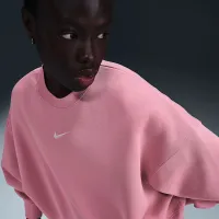 Nike Sportswear Phoenix Fleece женская Over-оверсайз Crew-Neck свитшот Pink