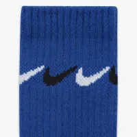 Nike Graphic Dri-FIT Crew носки (3 пары) Little детские носки синий