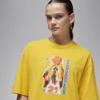 Nike Jordan жіноча оверсайз Graphic футболка Yellow