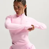 Nike Tempo женская Dri-FIT Fitted 1/2-Zip Running Top Pink
