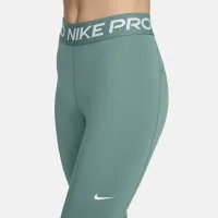 Nike Pro женская Mid-Rise Mesh-Paneled лосины цвет зеленый