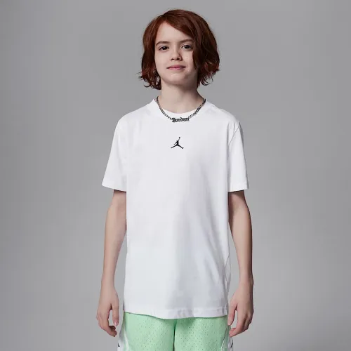 Nike Jordan Dri-FIT Sport Big дитячі Core футболка колір білий