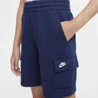 Nike Sportswear Club Fleece Big детские Cargo шорты синий