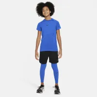 Nike Pro Big детские (для мальчиков) Dri-FIT Short-Sleeve Top синий