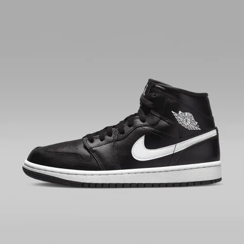 Nike Air Jordan 1 Mid жіноча Кросівки колір чорний
