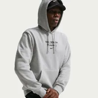 Nike мужские Wrestling Pullover Толстовка с капюшоном цвет серый