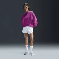 Nike Sportswear Phoenix Fleece женская Over-оверсайз Crew-Neck свитшот цвет фиолетовый