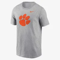 Clemson Tigers Primetime Logo мужские Nike College футболка цвет серый