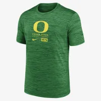 Oregon Ducks Campus Center Block Velocity мужские Nike Dri-FIT College футболка цвет зеленый