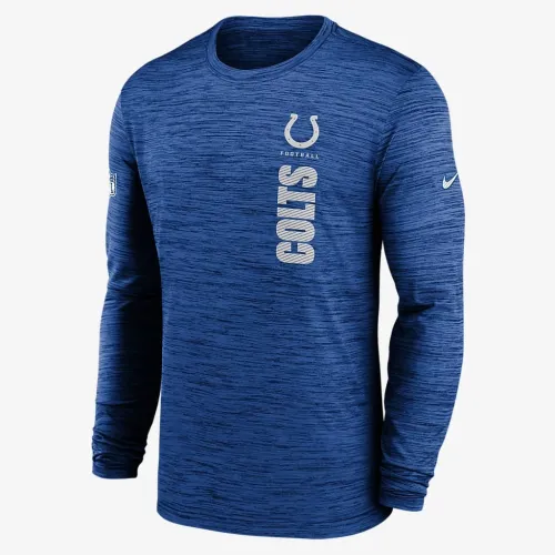 Indianapolis Colts Sideline Velocity чоловічі Nike Dri-FIT NFL Long-Sleeve футболка блакитний