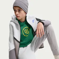 Nike Sportswear Tech Fleece Big детские Full-Zip Толстовка с капюшоном цвет серый