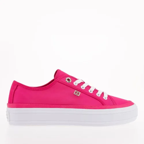 Кросівки Tommy Hilfiger Essential Vulcanized Canva FW0FW07459-T1K - Рожеві