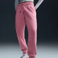Nike Sportswear Phoenix Fleece женская Mid-Rise Sweatpants Pink