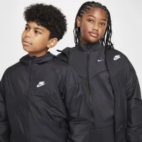 Nike Sportswear Windrunner Big дитячі Hooded Repel Куртка (Extended Size) колір чорний
