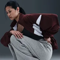 Nike Sportswear Phoenix Fleece женская С высокой Талией Wide-Leg Pants цвет серый