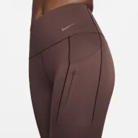 Nike Go женская Firm-Support С высокой Талией 7/8 лосины с карманамицвет коричневый