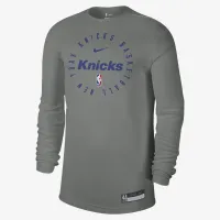 New York Knicks чоловічі Nike Dri-FIT NBA Long-Sleeve футболка колір сірий