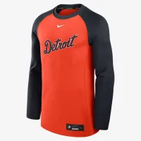 Detroit Tigers Authentic Collection Game Time мужские Nike Dri-FIT MLB Pullover Crew Orange