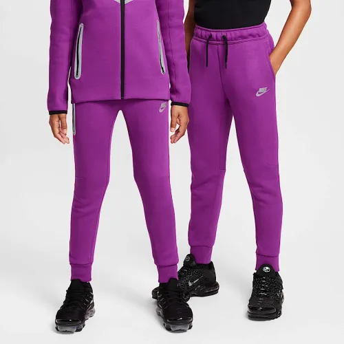 Nike Sportswear Tech Fleece Big детские Reflective Joggers цвет фиолетовый