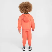 Nike Full-Zip Club комплект Toddler 2-Piece Толстовка з капюшоном комплект Orange