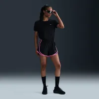 Nike Tempo женская Dri-FIT Mid-Rise Brief-Lined Running шорты цвет черный
