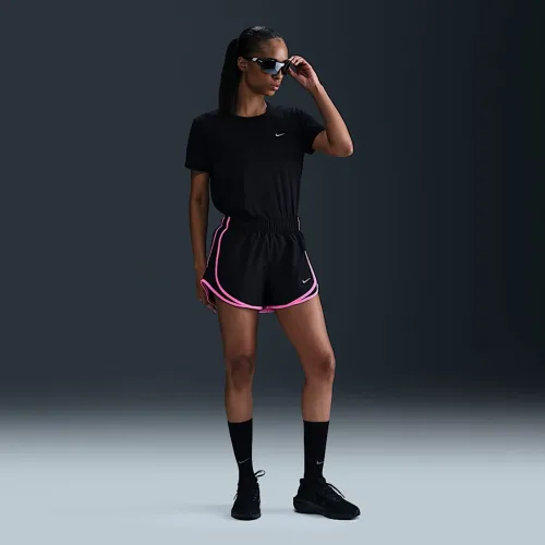 Nike Tempo женская Dri-FIT Mid-Rise Brief-Lined Running шорты цвет черный