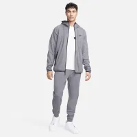 Nike Tech мужские Lightweight Knit Full-Zip Толстовка с капюшоном цвет серый