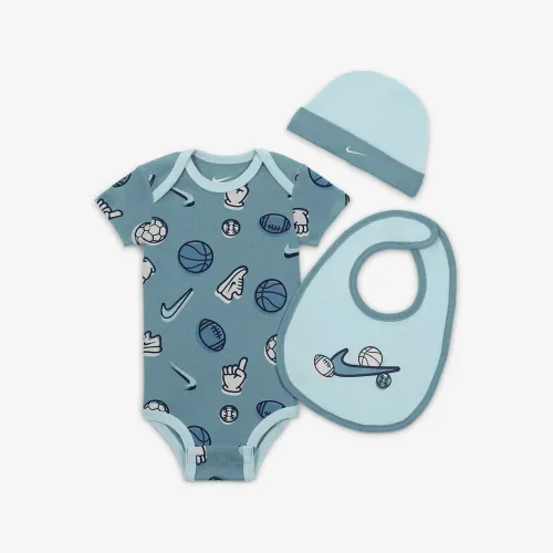 Nike Everyone From Day One Baby (0-9M) 3-Piece Bodysuit набор синий