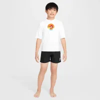 Nike Swim Hydroguard Big дитячі (для хлопчиків) Dri-FIT Short-Sleeve Top колір білий