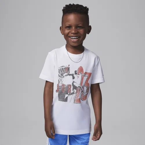Nike Jordan Retro Spec Little дитячі Graphic футболка колір білий