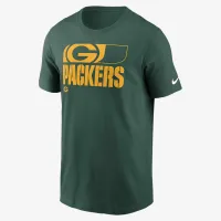 цвет зеленый Bay Packers Air Essential мужские Nike NFL футболка цвет зеленый