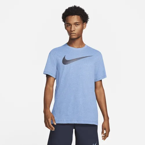Nike Dri-FIT Men’s Swoosh тренувальні футболка блакитний