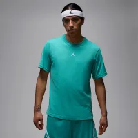 Nike Jordan Sport мужские Dri-FIT Short-Sleeve Top цвет зеленый