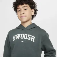 Nike Sportswear Club Fleece Big дитячі Толстовка з капюшоном колір зелений