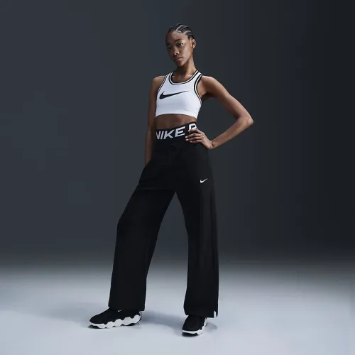 Nike Sportswear Phoenix Fleece жіноча З високою талією Wide-Leg Sweatpants колір чорний