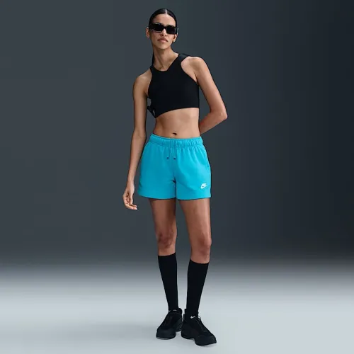 Nike Sportswear Club Fleece женская Mid-Rise шорты цвет зеленый