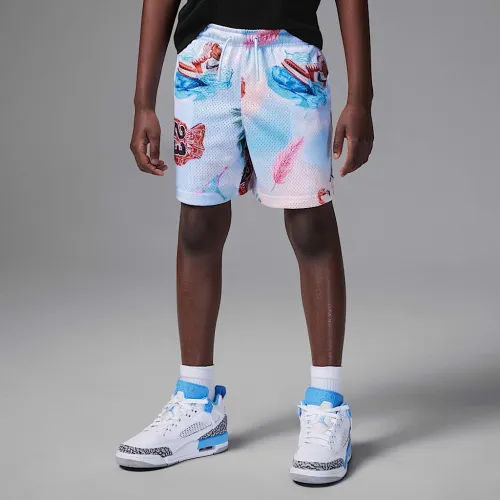 Nike Jordan Dri-FIT Essentials Little детские Summer Pack Printed Mesh шорты цвет белый