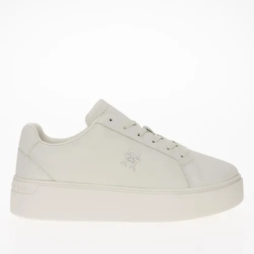 Кросівки Tommy Hilfiger Nubuck Leather Platform Court FW0FW07912-YBL - Бежевий