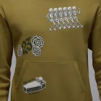 Nike Jordan Brooklyn чоловічі Fleece Pullover Толстовка з капюшоном колір зелений