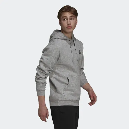 Кофта/футболка adidas Essentials Fleece Толстовка с капюшоном H12213 - Серая