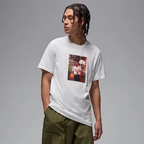 Nike Jordan Brand мужские Photo футболка цвет белый