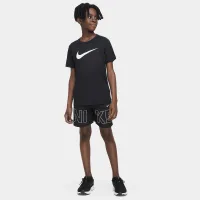 Nike Multi Big дитячі Woven тренувальні шорти колір чорний