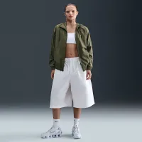 Nike Sportswear Classic Wovens женская Loose UV Hooded Куртка цвет зеленый