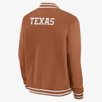 Texas Longhorns Sideline мужские Nike College Full-Zip Bomber Куртка Orange