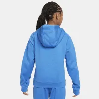 Nike Multi+ Big дитячі Therma-FIT Pullover Толстовка з капюшоном блакитний